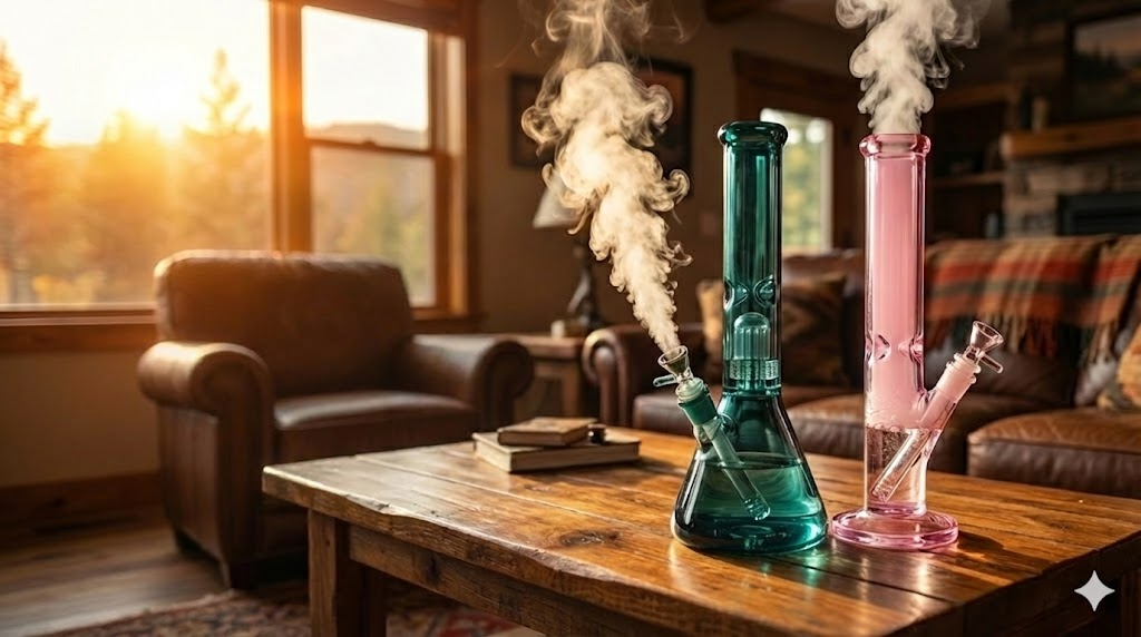 Heavy glass bongs collection
