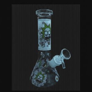 10 inch JOKER Heavy Glass Bong Water Pipe Smoking Bong Beaker 14mm Bowl hookah
